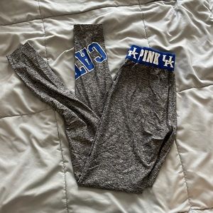 Victoria Secret Pink leggings, size XS UK college themed